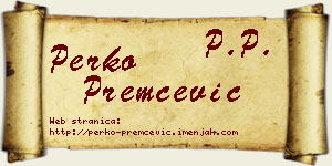 Perko Premčević vizit kartica